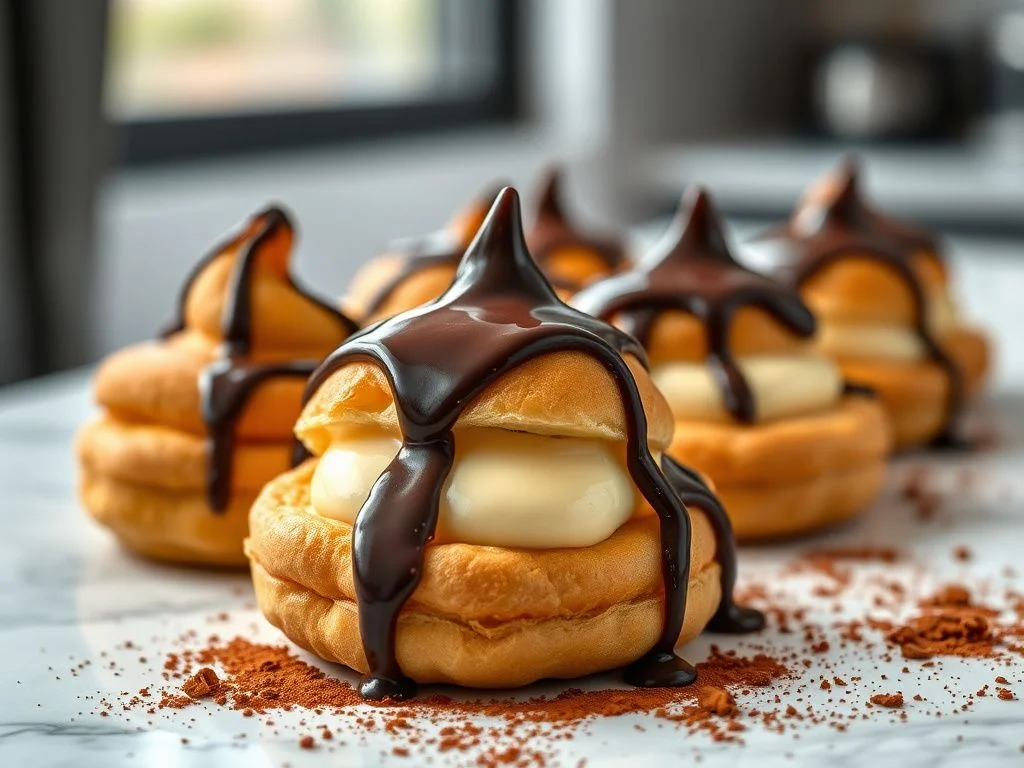 Dokonalé profiterolky: tajomstvo vzdušného odpalovaného cesta a čokoládovej zálievky