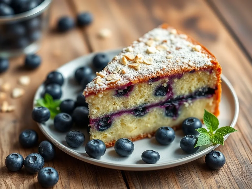 Dokonalý čučoriedkový koláč: recept s marcipánom a mandľovým korpusom